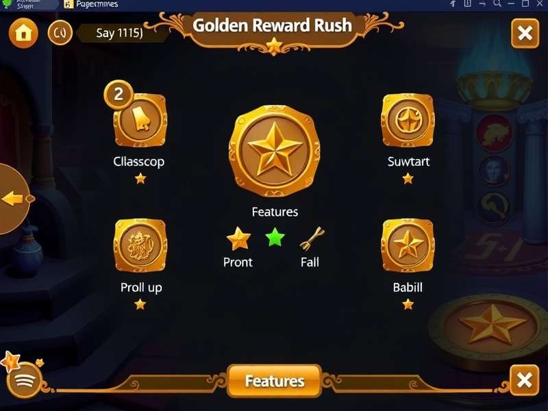 Golden Reward Rush gameplay interface