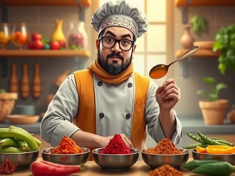 Curry Cosmos Trek gameplay showing spice collection