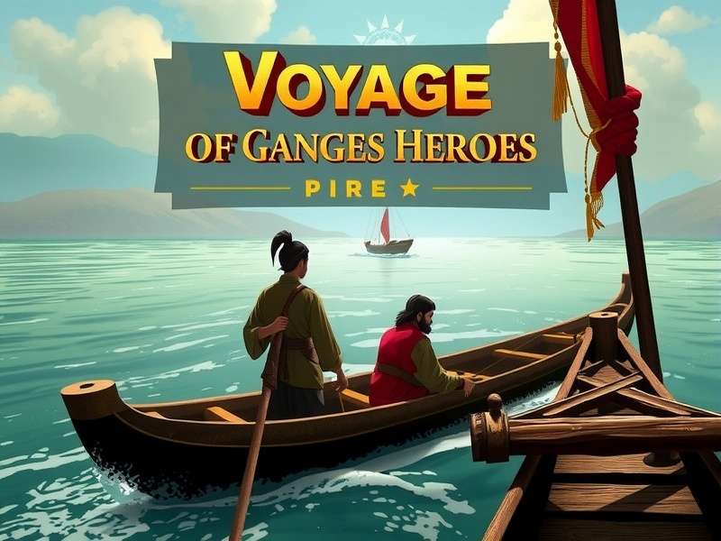 Voyage Of Ganges Heroes gameplay screenshot showing river navigation
