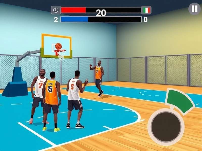Fast Break Freaks India gameplay screenshot showing basketball action