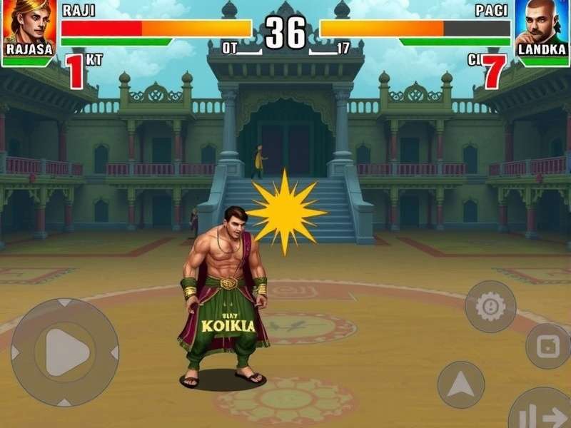 Glorious Kolkata Fighter gameplay screenshot showing character combat