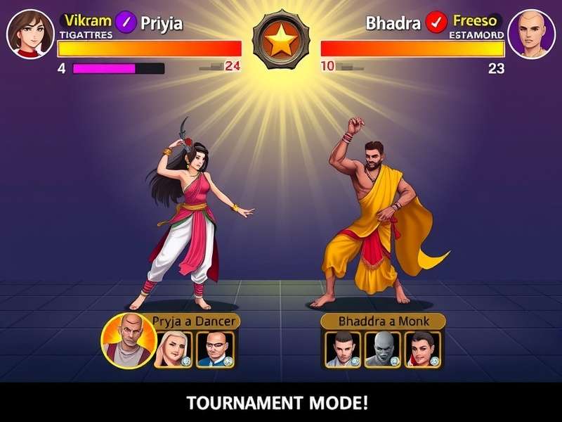 Vikram the Warrior character from Fantastic Footwork Fighters