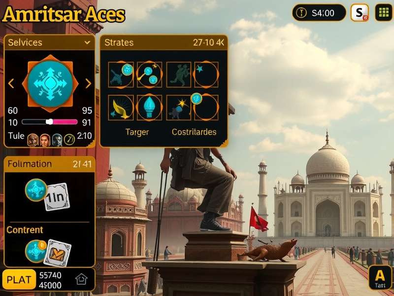 Amritsar Aces visual design elements showing Indian cultural influences