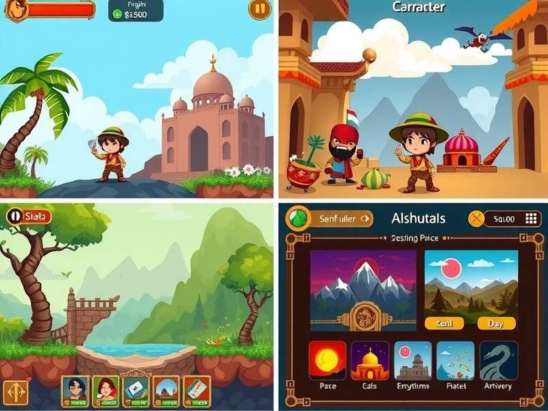 Character art from Indian Pixel Heroics showing detailed pixel design