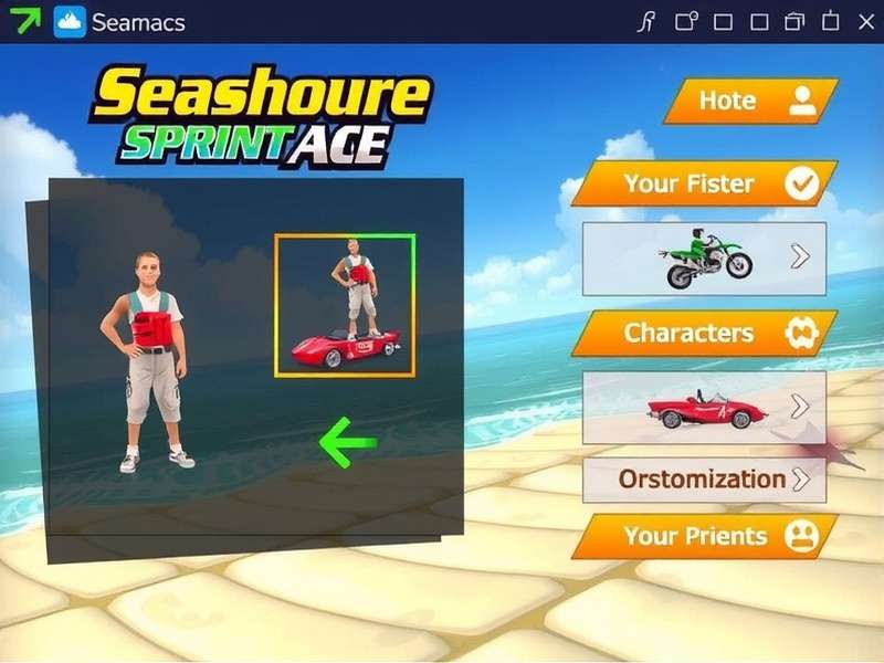 Seashore Sprint Ace Gameplay - Beach Racing Action