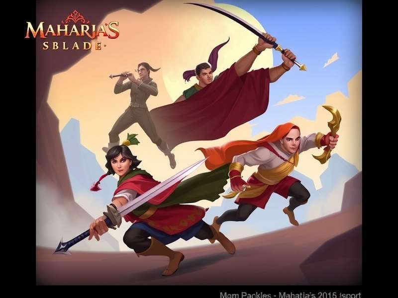 Character artwork from Maharaja S Blade showing main protagonists