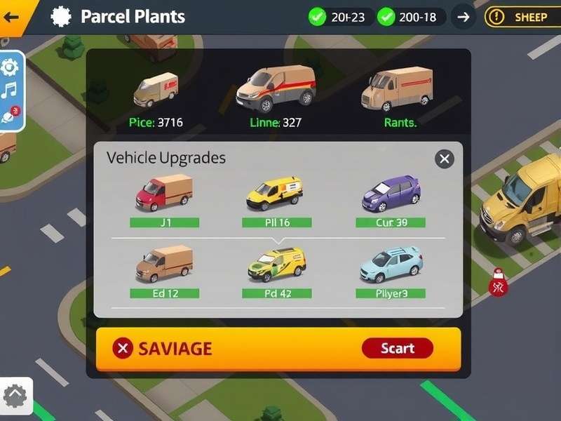 Parcel Hustle Ace Game Interface