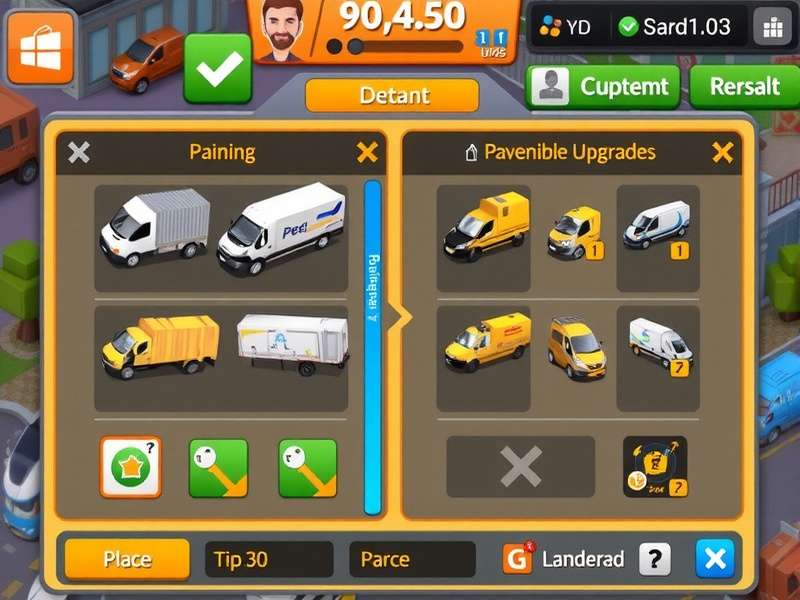 Parcel Hustle Ace Route Planning Interface