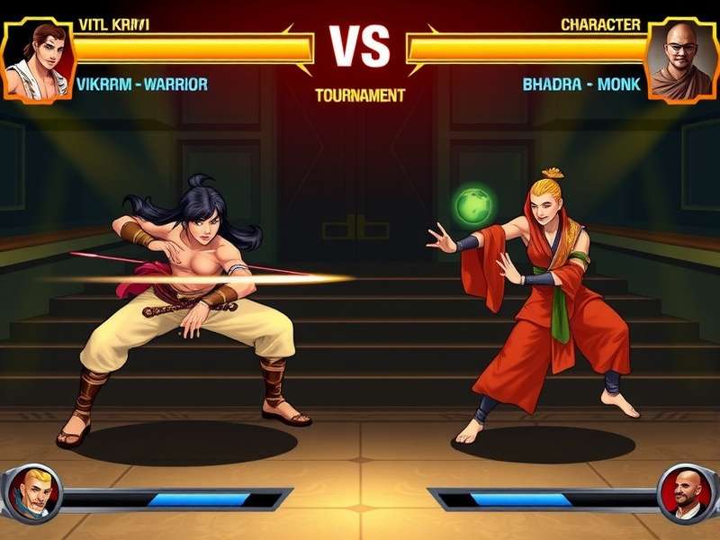 Fantastic Footwork Fighters gameplay screenshot showing character combat