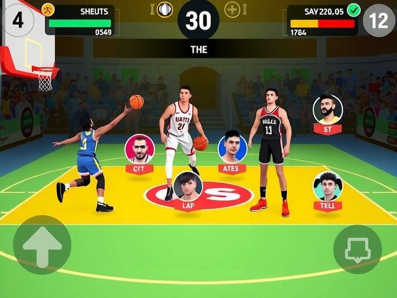 Dribble Champs India gameplay screenshot showing intense basketball action