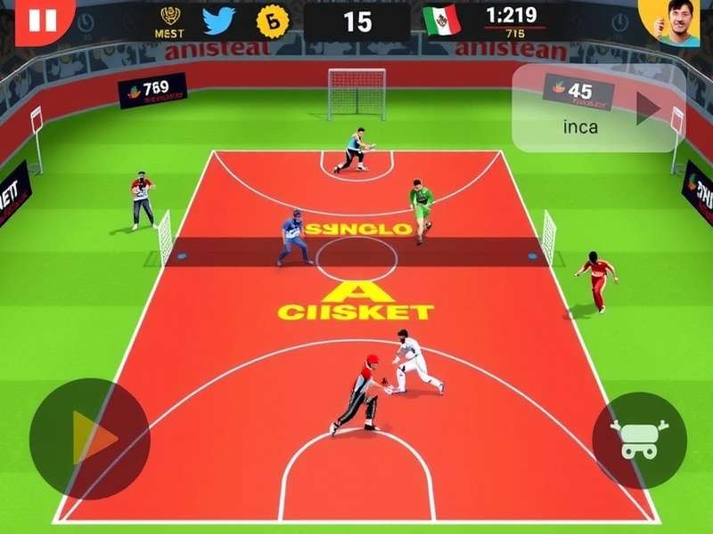 Basket Cricket All Star multiplayer interface and leaderboards