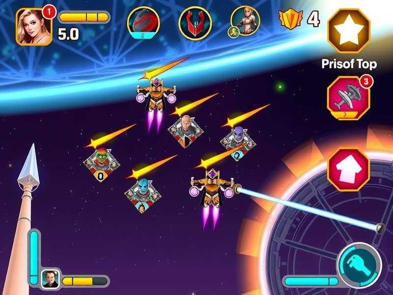Avenger Galactic War gameplay screenshot showing space battle