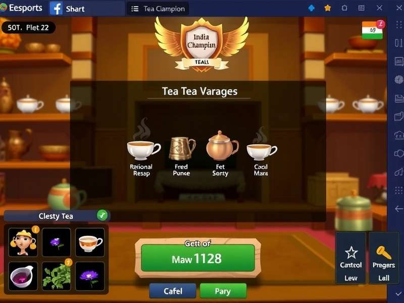 India Tea Champion gameplay screenshot showing tea preparation interface