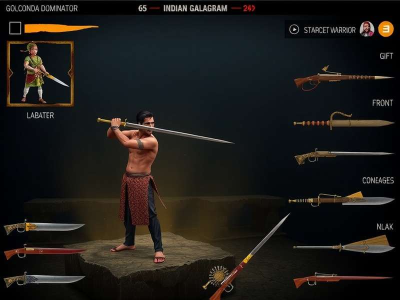 Golconda Warrior Dominator gameplay screenshot showing character in action