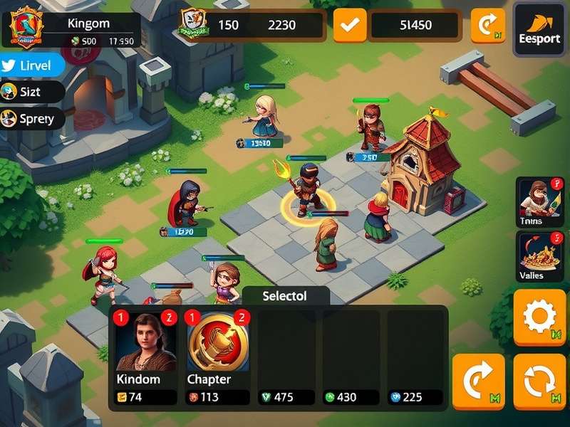 Cinnamon Kingdom Clash character selection screen