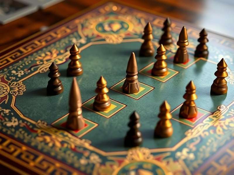 Traditional Mahal Spike Colossus game board with intricate Indian designs