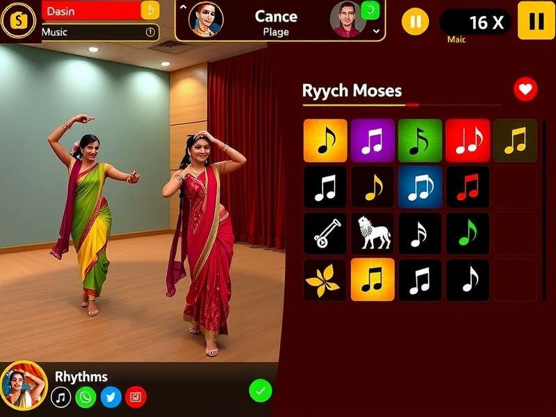 Desi Groove Master music selection screen showing various Indian music genres