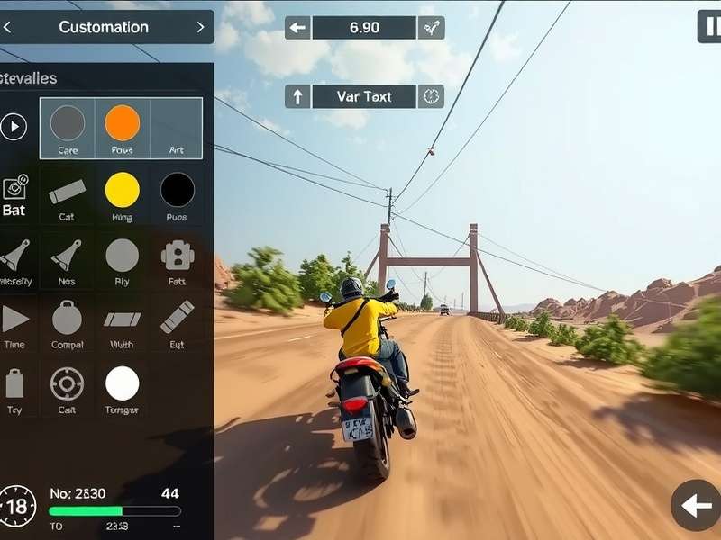 Indian Sands Speedster gameplay screenshot showing racing through Indian landscape