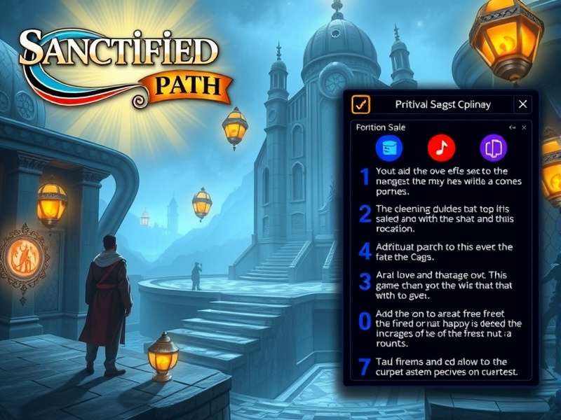 Story scene showing spiritual dialogue options