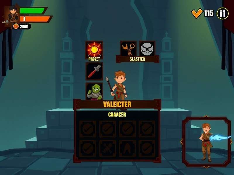 Legendary Temple Raider character progression screen