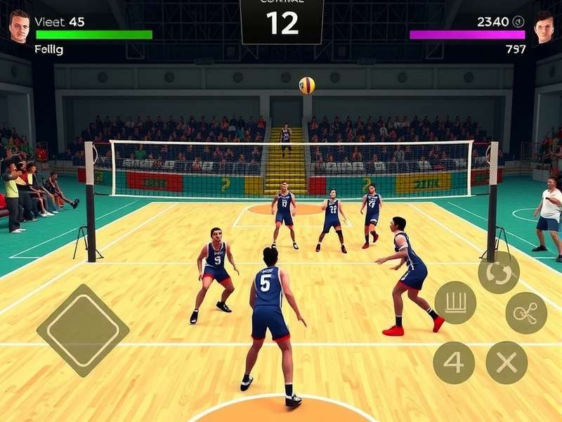 Control layout and interface of Pakistani Volley Champion X