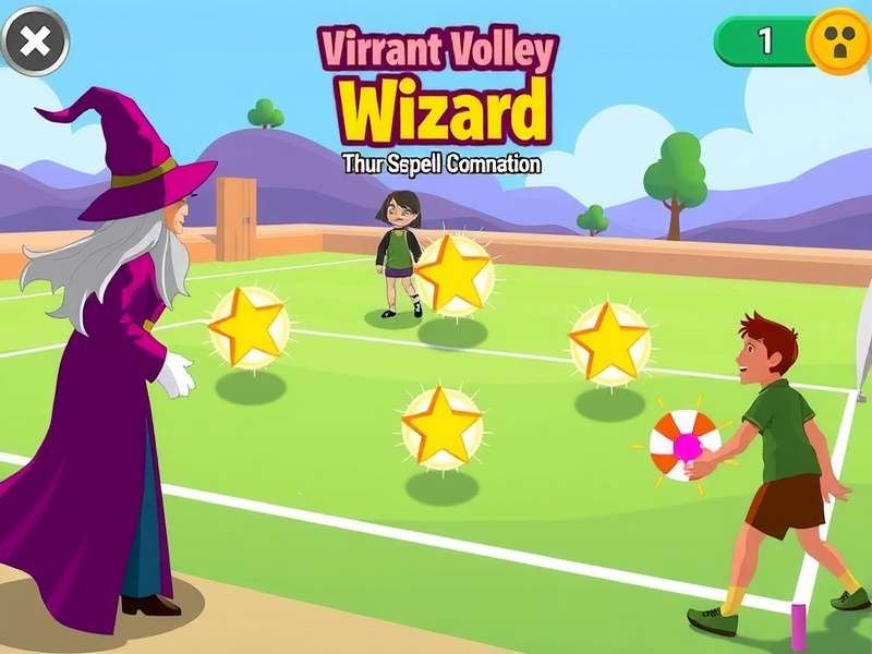 Vibrant Volley Wizard character selection screen