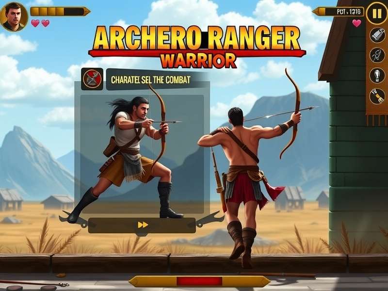 Archero Ranger Indian Warrior gameplay screenshot showing character combat