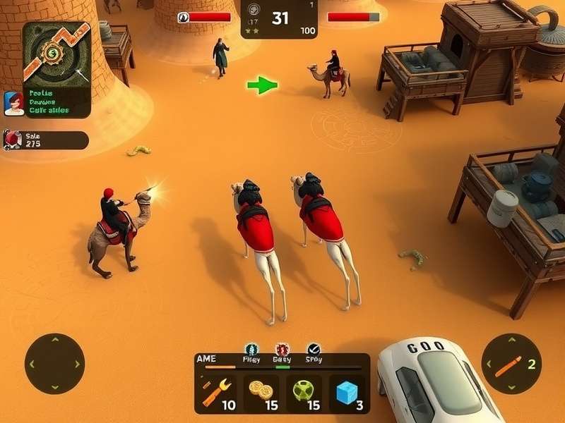 Vicious Camel Riders strategy guide showing map and resource locations