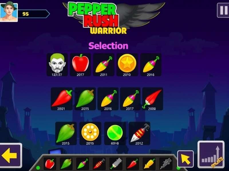 Pepper Rush Warrior Game Screenshot