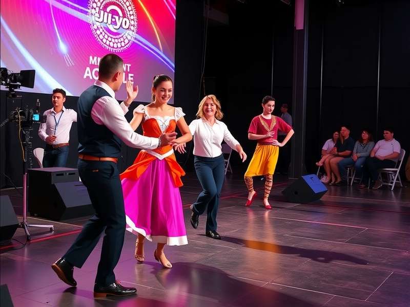 Development team working on Jai Ho Jive motion capture technology