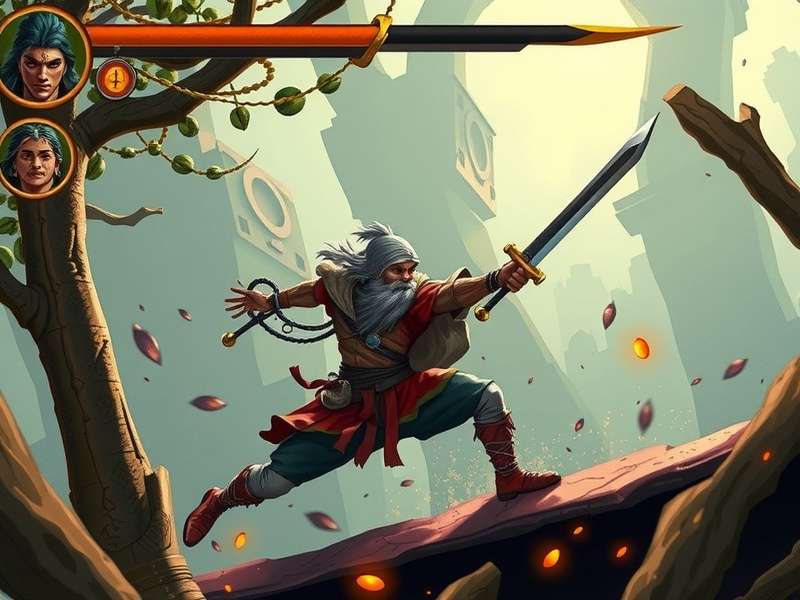 Indian Blaze Sword Dominion gameplay screenshot showing combat
