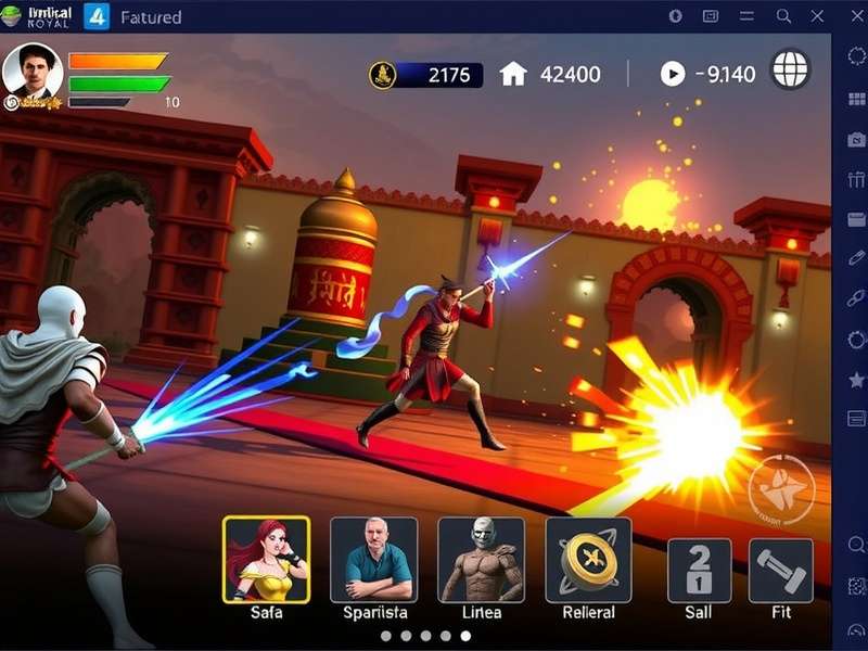 India Gate Royal gameplay screenshot showing character selection