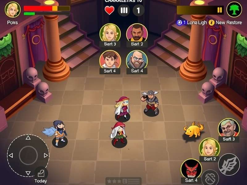 Cinnamon Power Strugglers battle arena with multiple characters