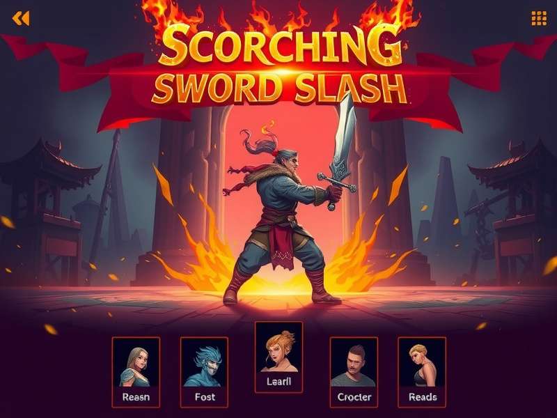 Scorching Sword Slash Character Selection