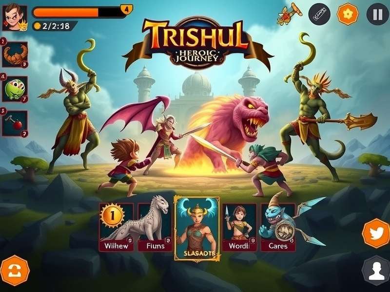 Trishul Heroic Journey character skill tree interface
