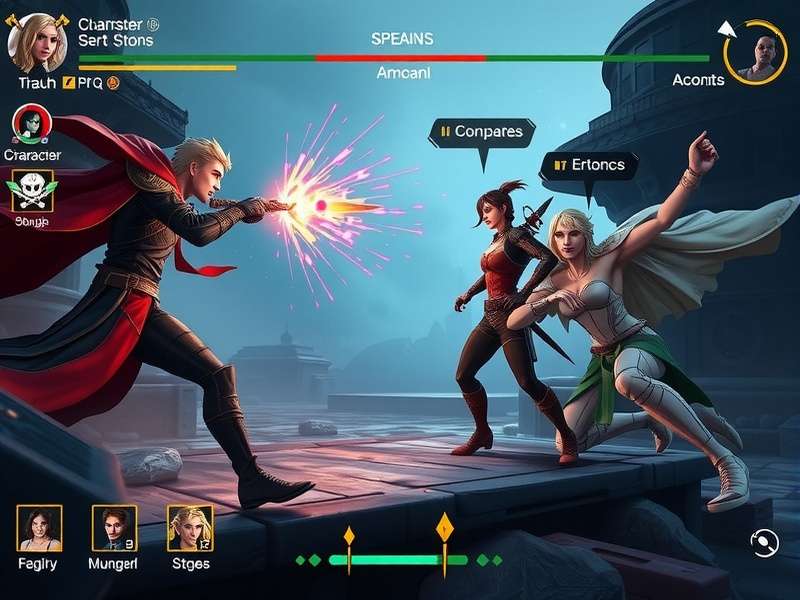 Saffron Strike Titan gameplay screenshot showing character combat