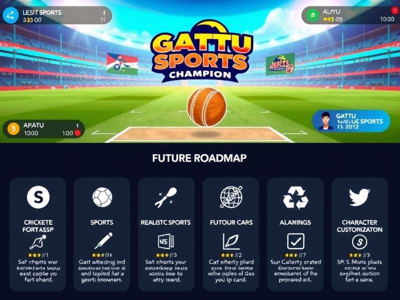 Gattu Sports Champion cricket gameplay with realistic physics