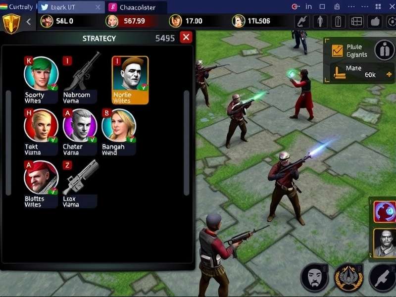 Curtorim Commandos Legends gameplay screenshot showing character selection