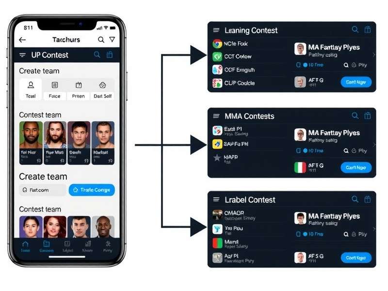 Different types of contests available in MMA Fantasy League platform