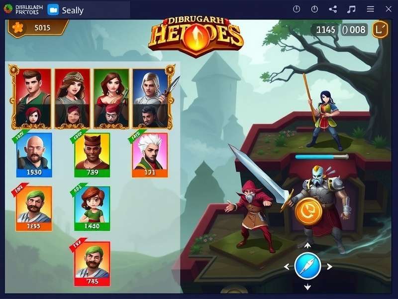 Character roster of Dibrugarh Heroes showing diverse heroes with Assamese cultural elements