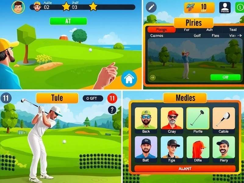 Kulfi Golf Pro different game modes and tournament screens