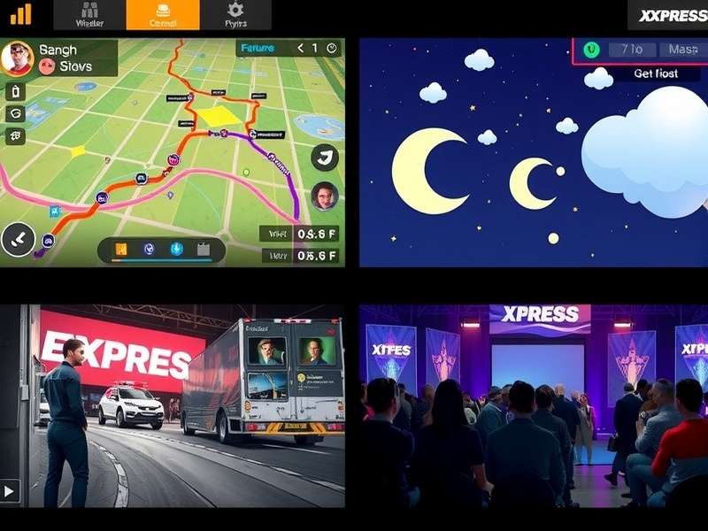 Express Master Pro gameplay interface showing delivery routes and strategy elements
