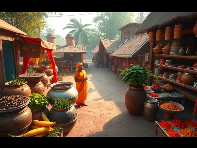 Indian Spice Journey gameplay showing spice market
