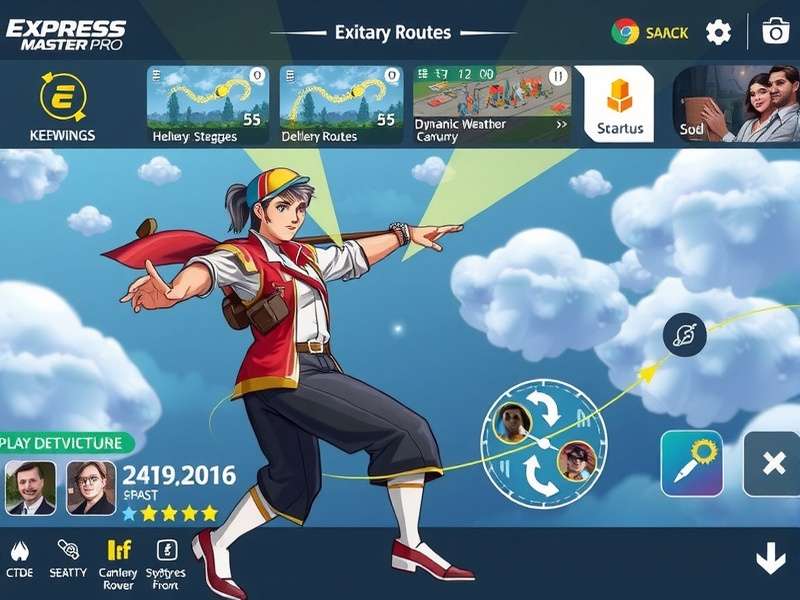 Express Master Pro feature showcase highlighting dynamic weather system