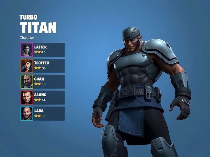 Turbo Titan character selection screen
