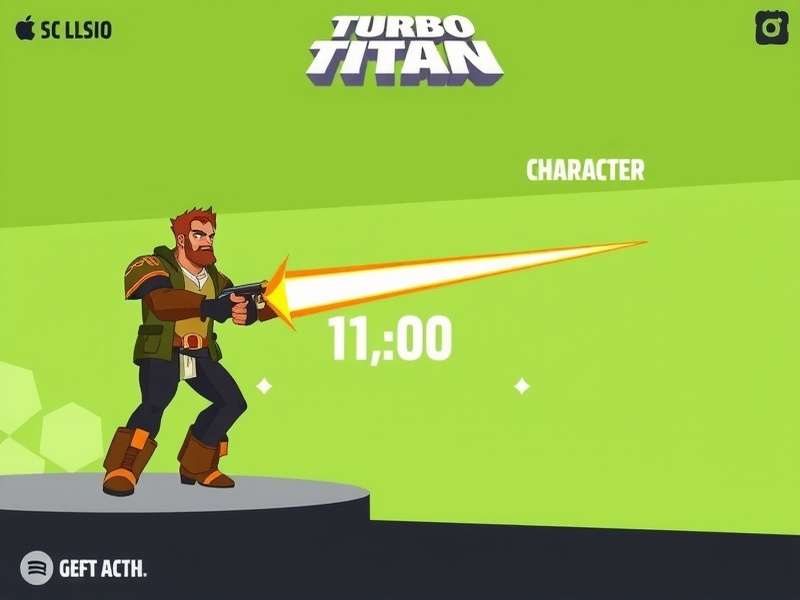 Turbo Titan gameplay screenshot showing character action