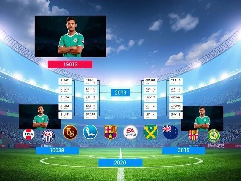 FIFA Elite Pro League tournament scene with professional gamers competing