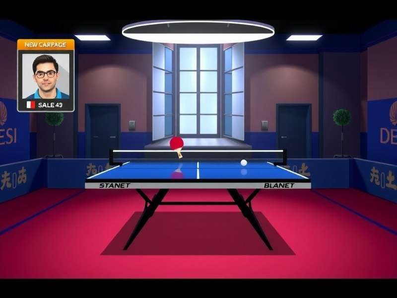 Desi Table Tennis Conqueror Game Interface