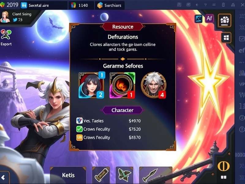 Spectacle Anise Celestial Wars character selection screen