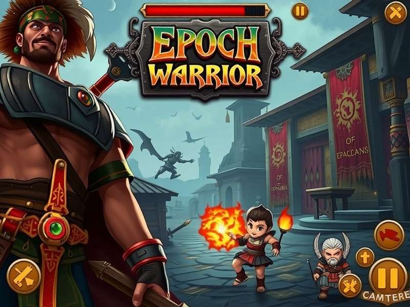 Epoch Warrior gameplay screenshot showing combat